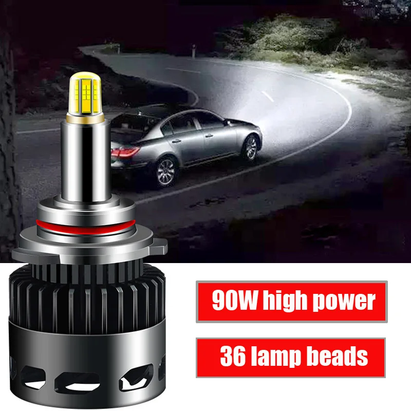 2 шт. H1 H3 H7 H11 Led 9005 9006 светодиодные лампы для автомобильных фар 360 градусов мощный прожектор повышенной яркости светодиодные фары автомобиля Водонепроницаемый 45 Вт 10000LM