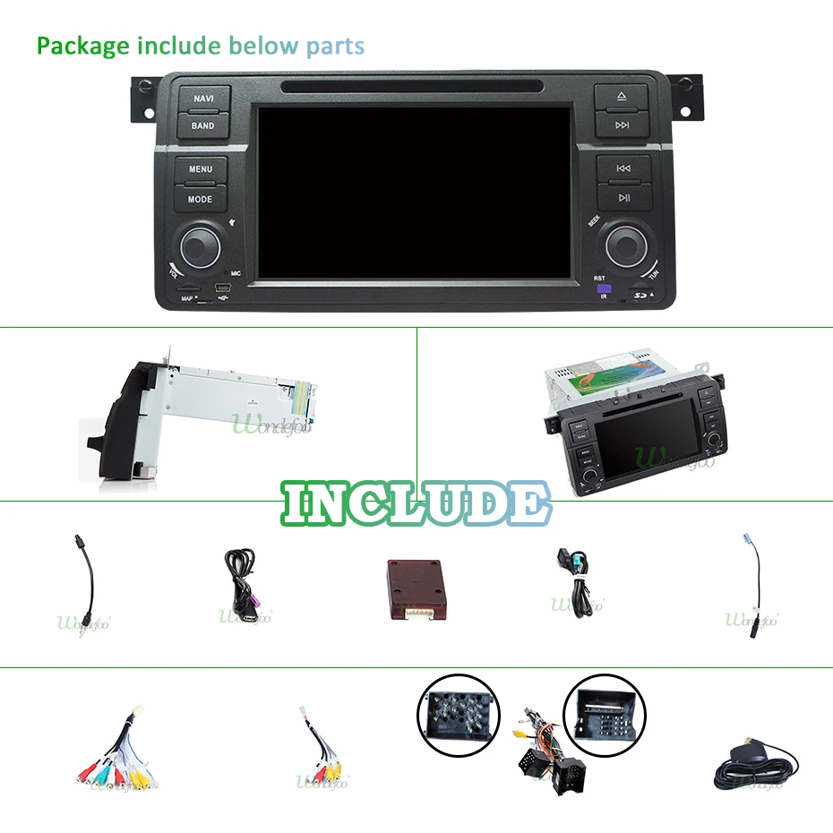 Clearance Android 9.0 4G 64G 8 CORE Car DVD Multimedia player GPS Autoradio audio For BMW/E46/M3/Rover/3 Series car Radio STEREO OBD2 DVR 5