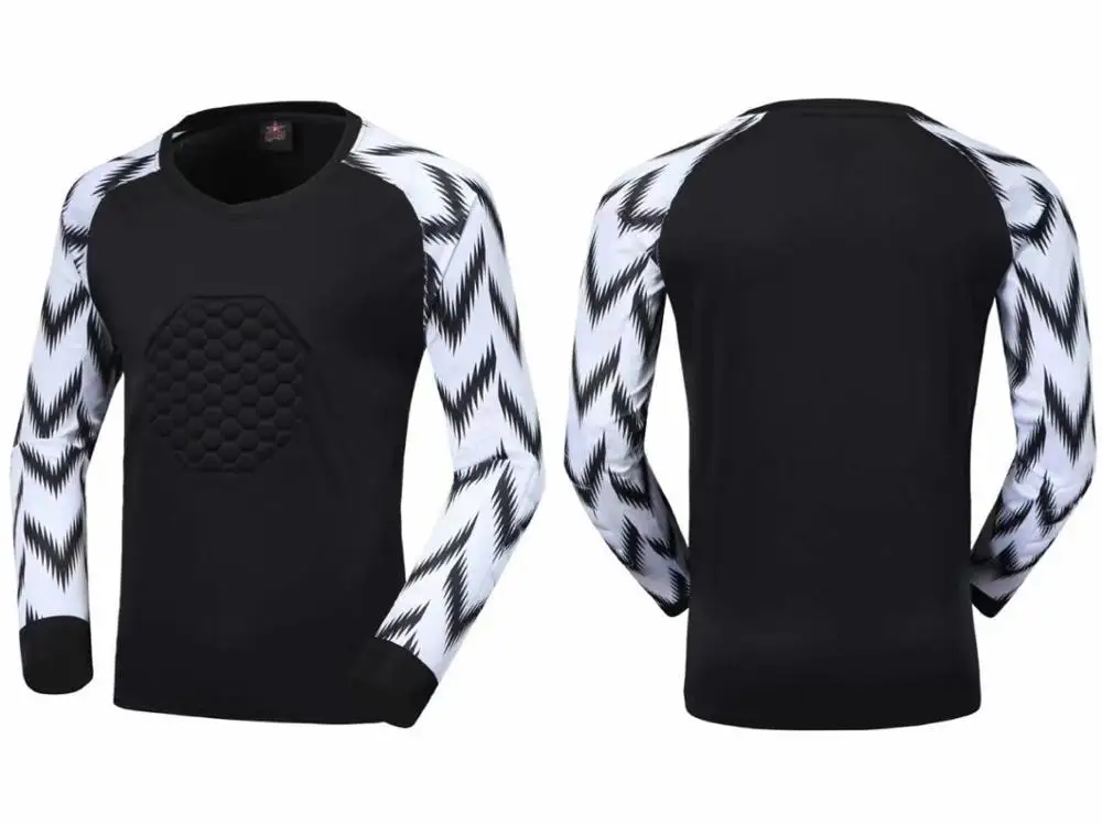 ItemB BLACK Футбольная голкиперская форма мужской, Футбол Трикотажные изделия наборы дети Футбол вратаря рубашка для голкипера брюки шорты размер от s до 3XL - Цвет: ItemB BLACK