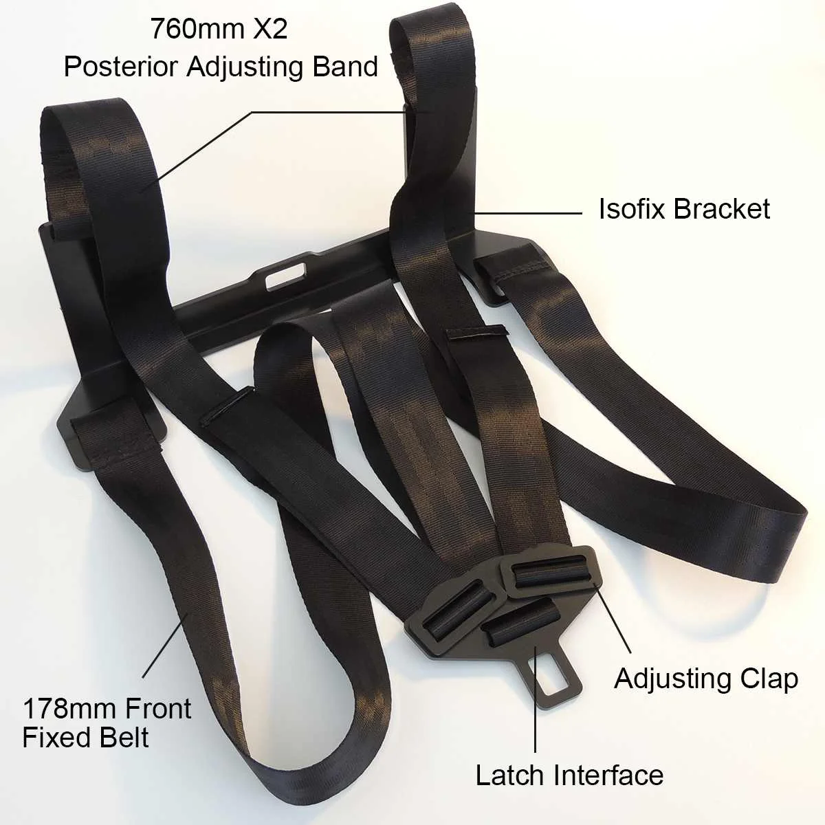 Universal Seat Latch ISOFIX Belt Interfaces Guide Retainer Thicken Steel Car Seat Bracket For Child Safety with ISOFIX Grooves