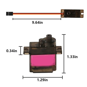 

MG90S Metal Geared Micro Servo MG90S Micro Servo 9G Servo Motor Metal Geared for Plane Helicopter Boat Robot Car