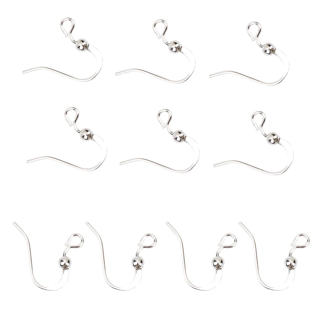 10 Pair silver color Plated Earring Hooks Findings  Accessories for DIY Jewelry Making Fashion Jewelry Findings Components