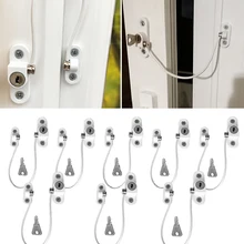 8 шт./партия, замок для защиты от детей, ограничитель окна из нержавеющей стали, Детская безопасность, безопасность, замочные товары