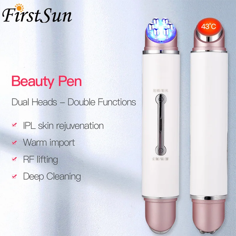 

RF EMS LED Photon Light Therapy Multi Beauty Device Warm Import Pen Anti Aging Face Lifting Skin Tightening Face Skin Care Tools