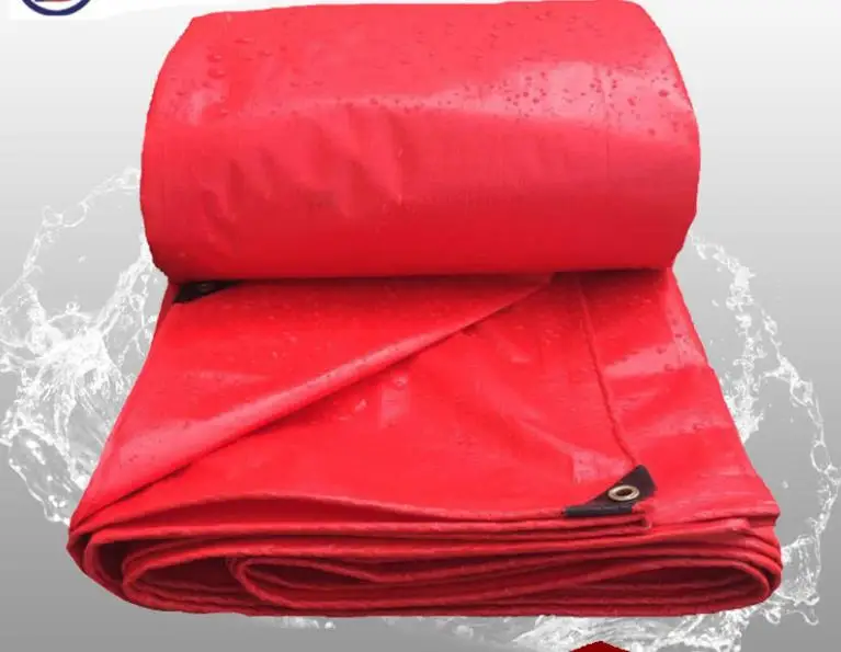 Подгоняйте несколько размеров красный открытый водонепроницаемый холст крышка, ткань Дождя Брезент, грузовик брезент. Тент, крышка тележки Пыленепроницаемая