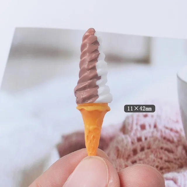 8 видов стерео моделирования мороженое формы из полимерной глины Diy амулеты интерактивная игрушка для детей модель смолы материал слизи амулеты - Цвет: 2