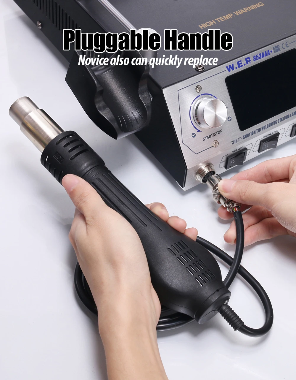 WEP 853AAA + программируемая сварочная станция 1200 Вт, станция ...