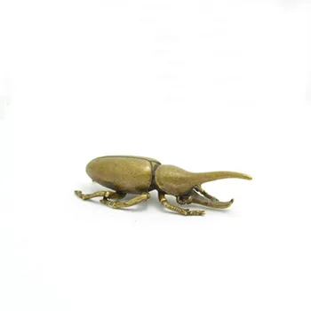 

Insect Tea Pet Zen Small Ornaments Beetle Brass Put Pieces To Play Collectible Antique Copper Ware