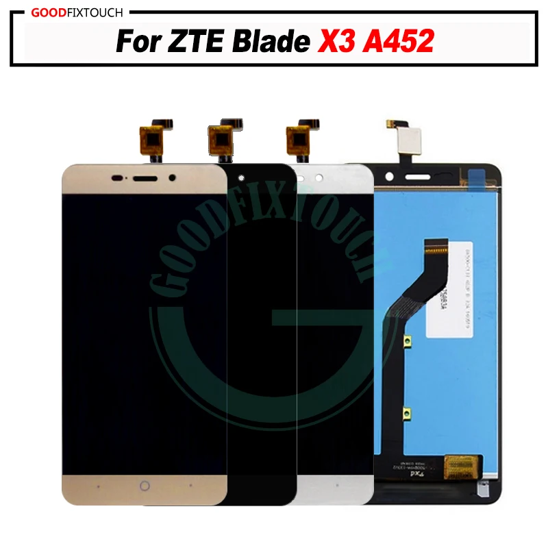 100% ТЕСТ ОК для zte BLADE X3 ЖК дисплей + сенсорный дигитайзер в сборе A452|Экраны