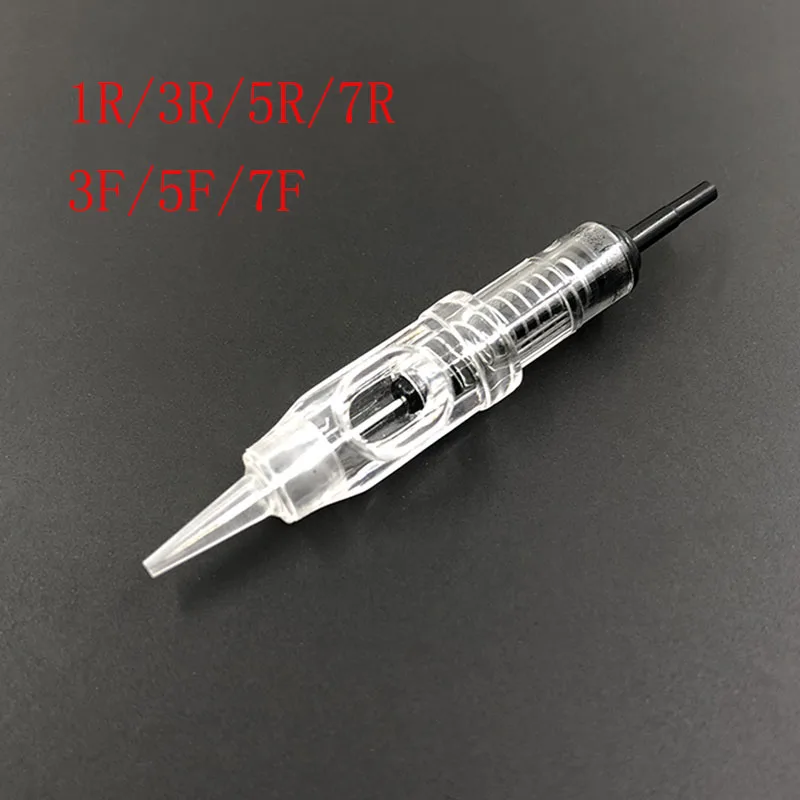 

100pcs Tattoo 600D-G Agulhas Easy Click Permanent Mackeup 1R/3R/5R Microblading Disposable Sterilized cartridge tattoo needles