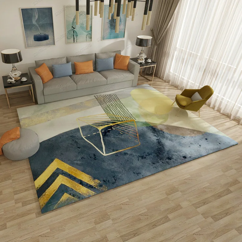 

Carpet living room ins northern European tea some blankets sofa big carpet modern simple bedroom home bedside blanket