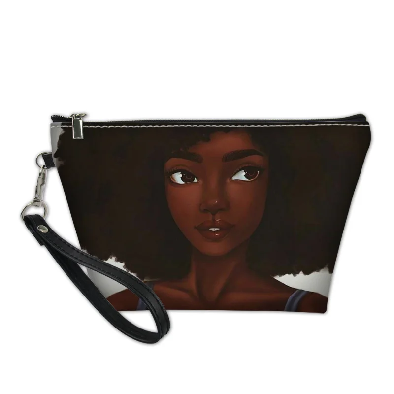 FORUDESIGNS/женские сумки для макияжа в африканском стиле для девочек, черная сумка для макияжа, женские портативные косметички, женская сумка для путешествий - Цвет: YQ3593Z8