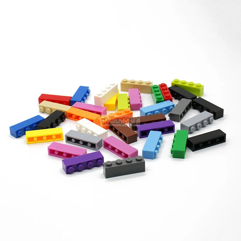 Lego 100 New Magenta Bricks 1 x 4 Dot Building Blocks Pieces