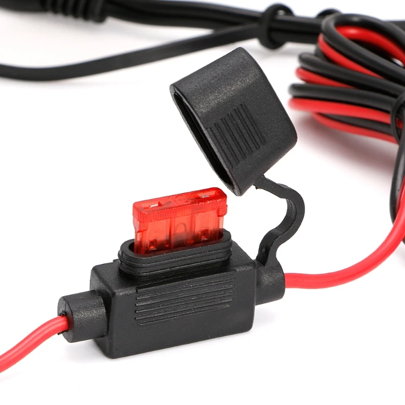 Мотоцикл 2.1A водонепроницаемый USB зарядное устройство комплект SAE к адаптер +