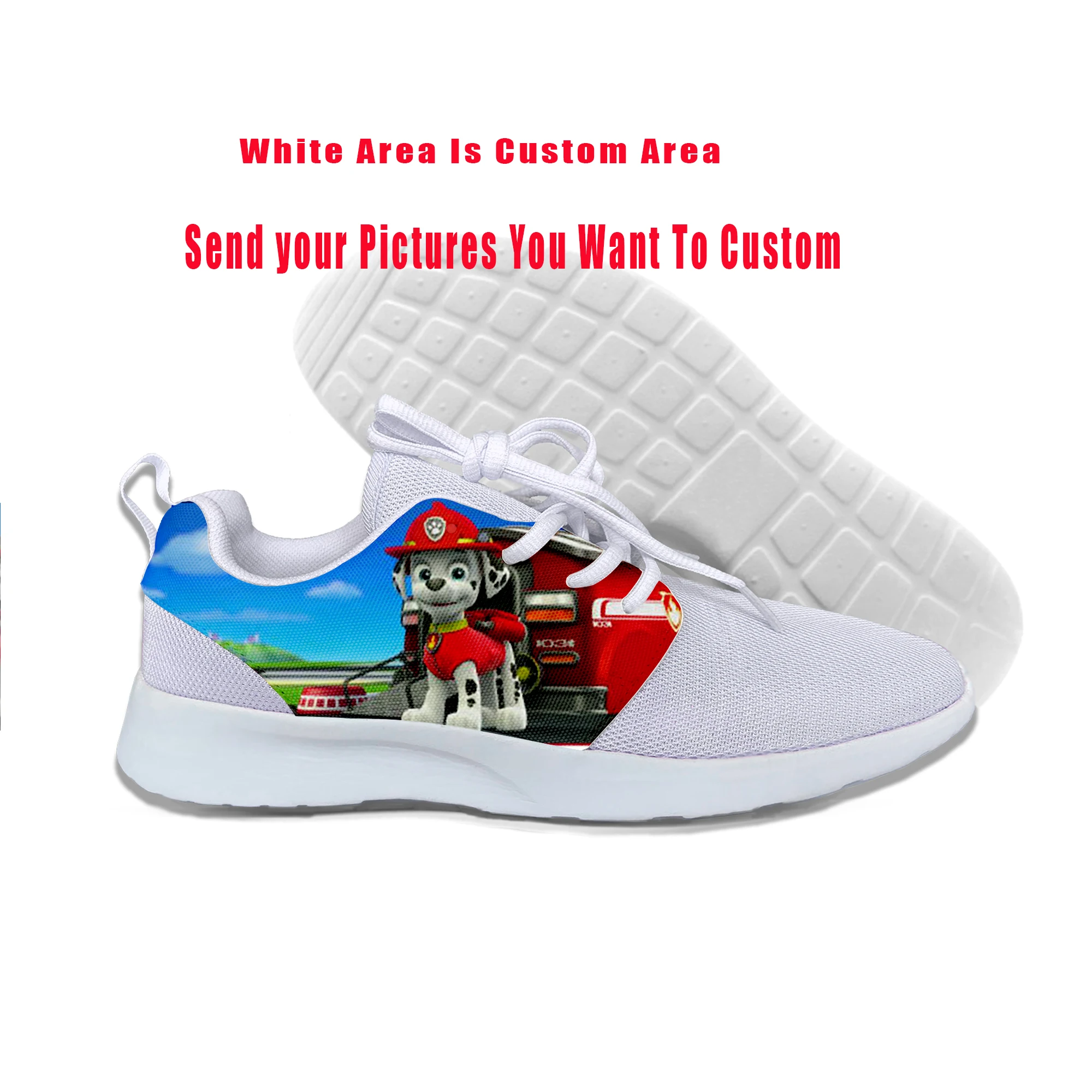 

2019 Hot Cool Fashion High New Summer Sneakers Handiness Casual Shoes 3D Printed Cartoon Funny For Men Women PAW-Patrol Marshall