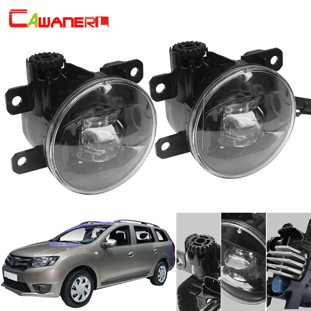 Cawanerl для 2004 2015 Dacia Logan автомобильные аксессуары 4000лм противотуманные линзы LED Devil