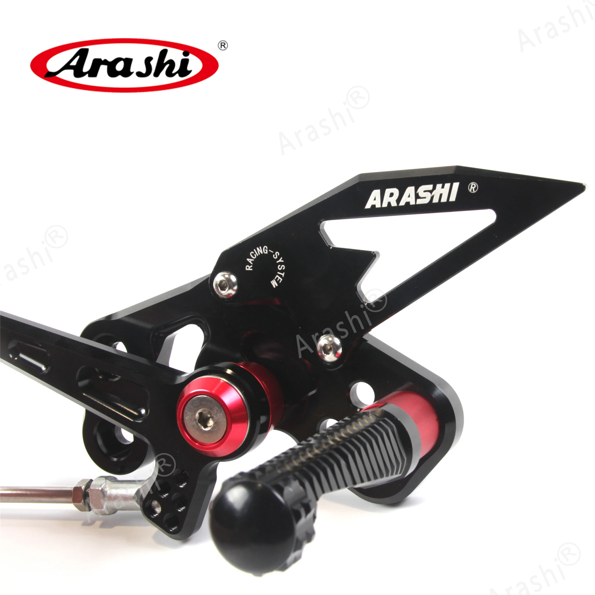 Arashi 1 Набор ЧПУ Регулируемая подножка для KAWASAKI Z125 Z125-Pro- Rider Rearset Foot Peg Z 125 Pro
