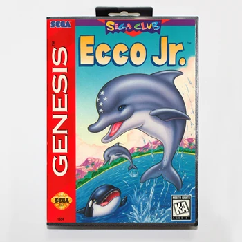 

Ecco Jr with Retail Box 16bit MD Game Card For Sega Mega Drive/ Genesis