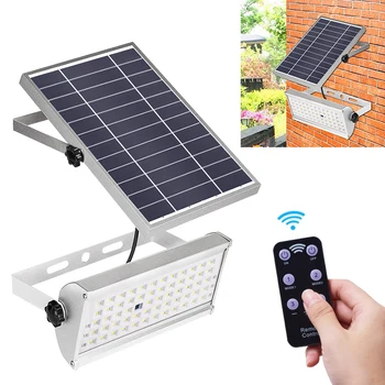 

1500lm Solar Lights Outdoor Garden Waterproof Lamp Lighting 65 leds Two Working Mode With Remote Control Motion Sensor Light