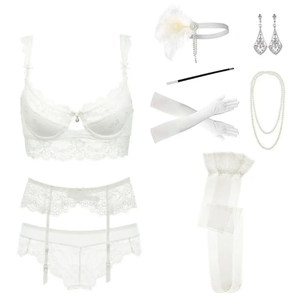Эротическое белье Babydoll сексуальный комплект бюстгальтера боди для женщин