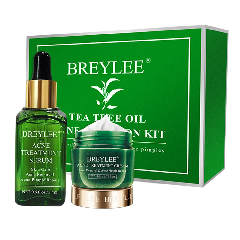 BREYLEE Acne Treatment Face Serum Mask Anti Acne Pimple Scar Remover Moisturizing Whitening Skin Care Facial Essence Cream