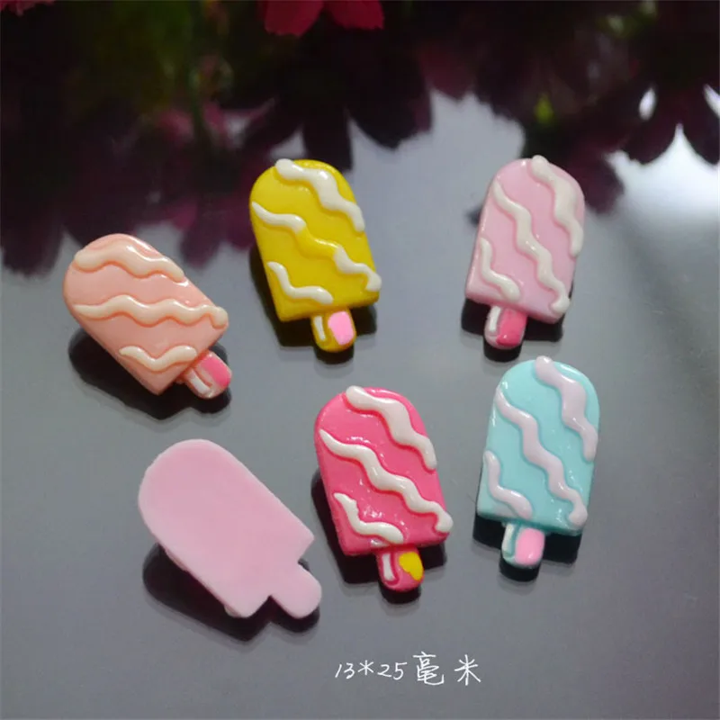 

5 Colors Simulation Ice Cream Models Super Light Clay Slime Accessories DIY Glue for Slices Additives In The Slide Slime Filler