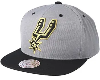 

Mitchell & Ness San Antonio Spurs Black & Gold Metallic Grey Snapback