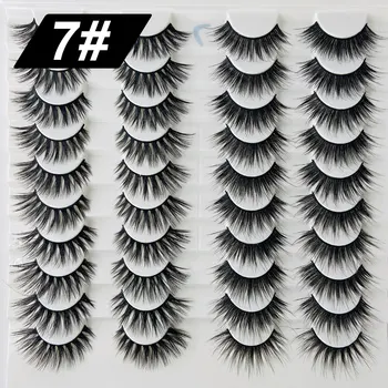 

20 Pairs 3D Mink Lashes in bulk,Wispy Fluffy Volume long 3d faux cils,Mixed Dramatic Natrual Mink Lashes wholesale packaging