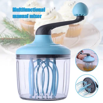 

16 stirring Rods Manual Eggbeaters Mixer Hand cranked Egg Cream bubble Whisk Kitchen Baking Tools 1100ml Egg Beaters ToolsBS