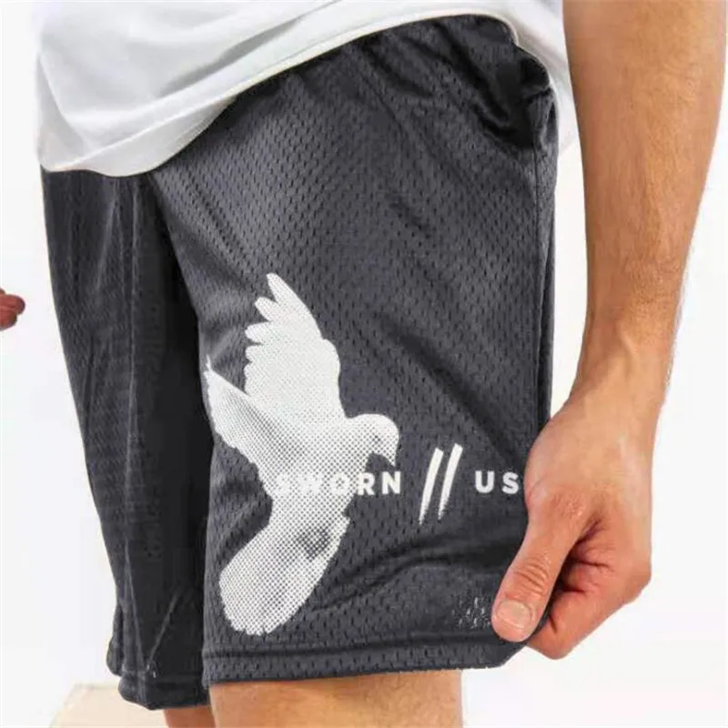 best casual shorts 2021 New Summer Men shorts Fitness Bodybuilding shorts Mens Mesh Breathable Quick Drying Fashion Casual Joggers Sportswear maamgic sweat shorts Casual Shorts