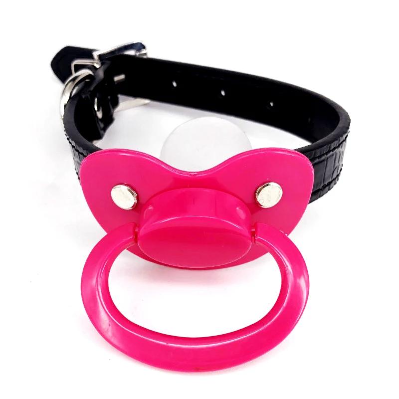 Ddlg ABDL Gag Pacifier Adult Plus Size Dummy Baby Girl Silicone Abdl Rose Red Pacifiers Large | Мать и ребенок