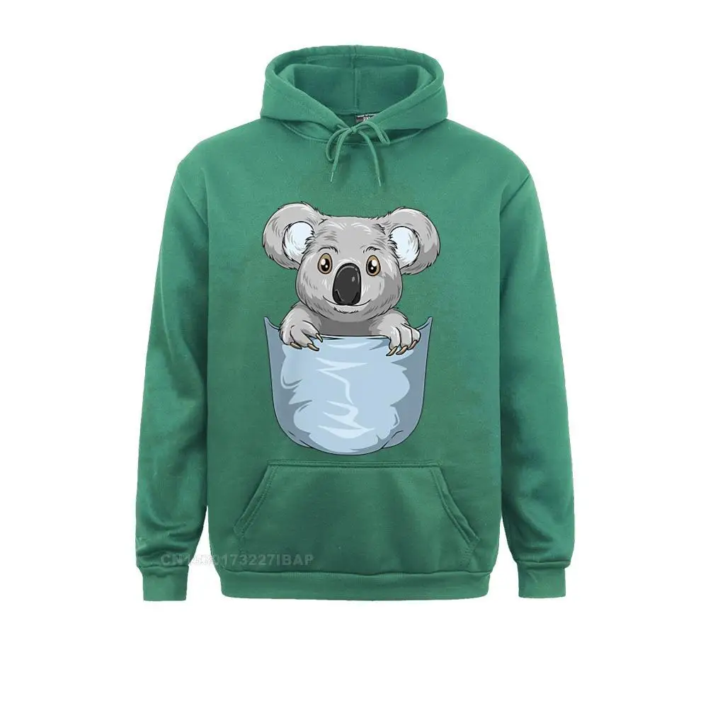 thumbnail image 1 of Sudadera con capucha de manga larga con estampado de koala de bolsillo que se asoma, divertida, para el día del padre, para Navidad, para hombre, 1 of 5