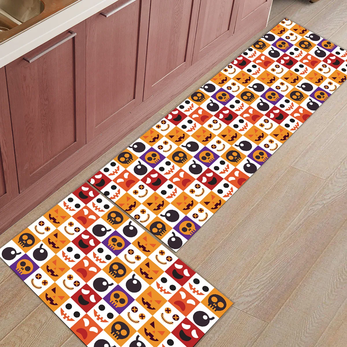 Элементы Хэллоуина смешной 2 шт коврик для кухни аксессуары для ванной набор грязи мусор Траппер сапог скребок для обуви Нескользящие