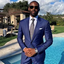 Модные свадебные смокинги на одной пуговице, костюмы для друзей жениха, мужские официальные костюмы(пиджак+ брюки+ галстук), костюм homme terno