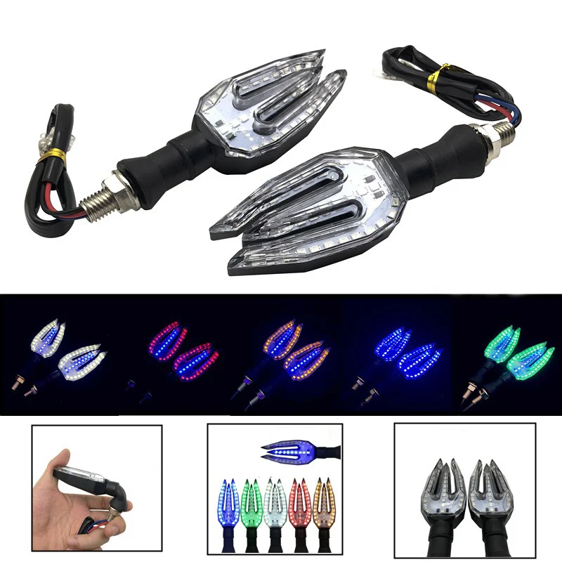 

Universal motorcycle 12V led turn signal light steering lamp For KAWASAKI ninja h2 h2r For SUZUKI gsx-r1000 dl 250 650 gsf 1200