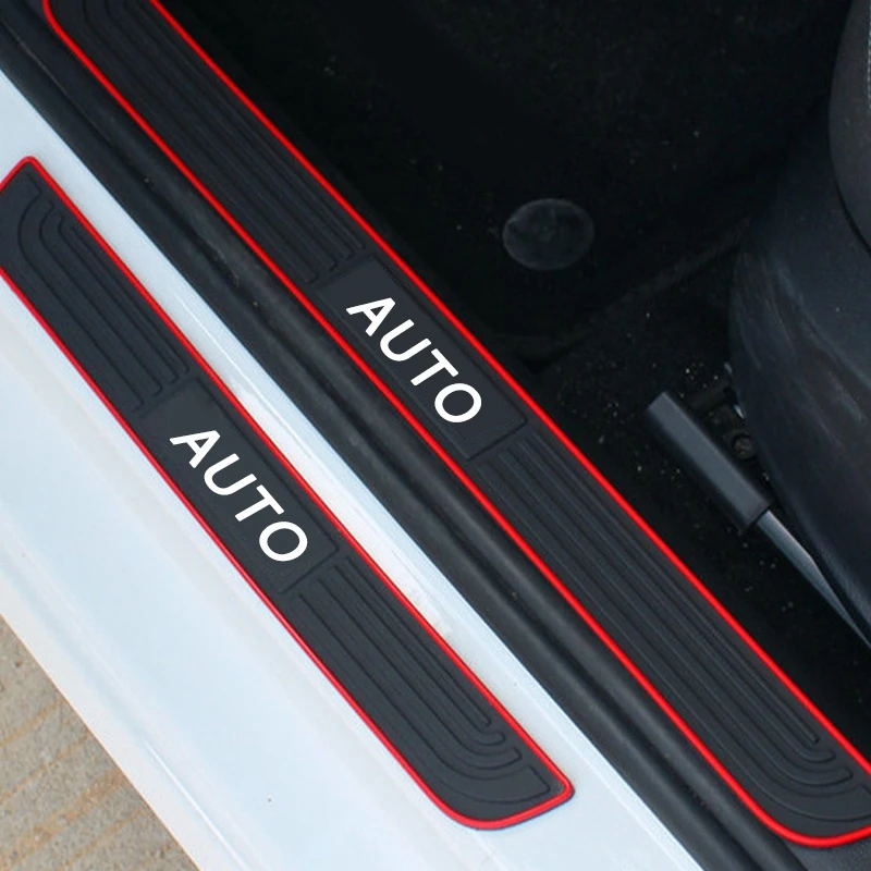 Pcmos Новая Резиновая Накладка на порог, педаль, порог, педаль, подходит для Mitsubishi, наружные части, антифрикционные, 4 шт., автомобильные наклейки