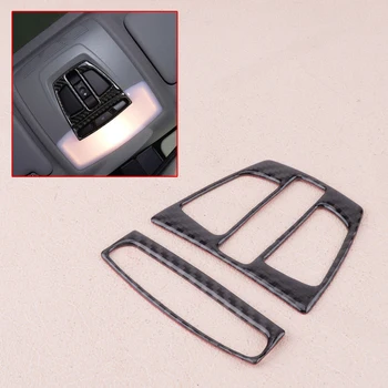 

2pcs Carbon Fiber Reading Light Lamp Panel Decorative Cover Frame Trim Fit For BMW X1 X5 X6 F20 F30 F32 F34