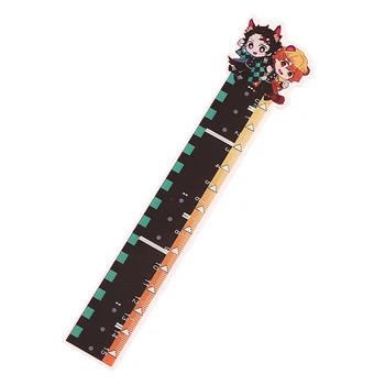 

New Style Anime Demon Slayer: Kimetsu No Yaiba Cosplay Ruler Set Measuring Scale Students Cartoon Measure Ruler Gift