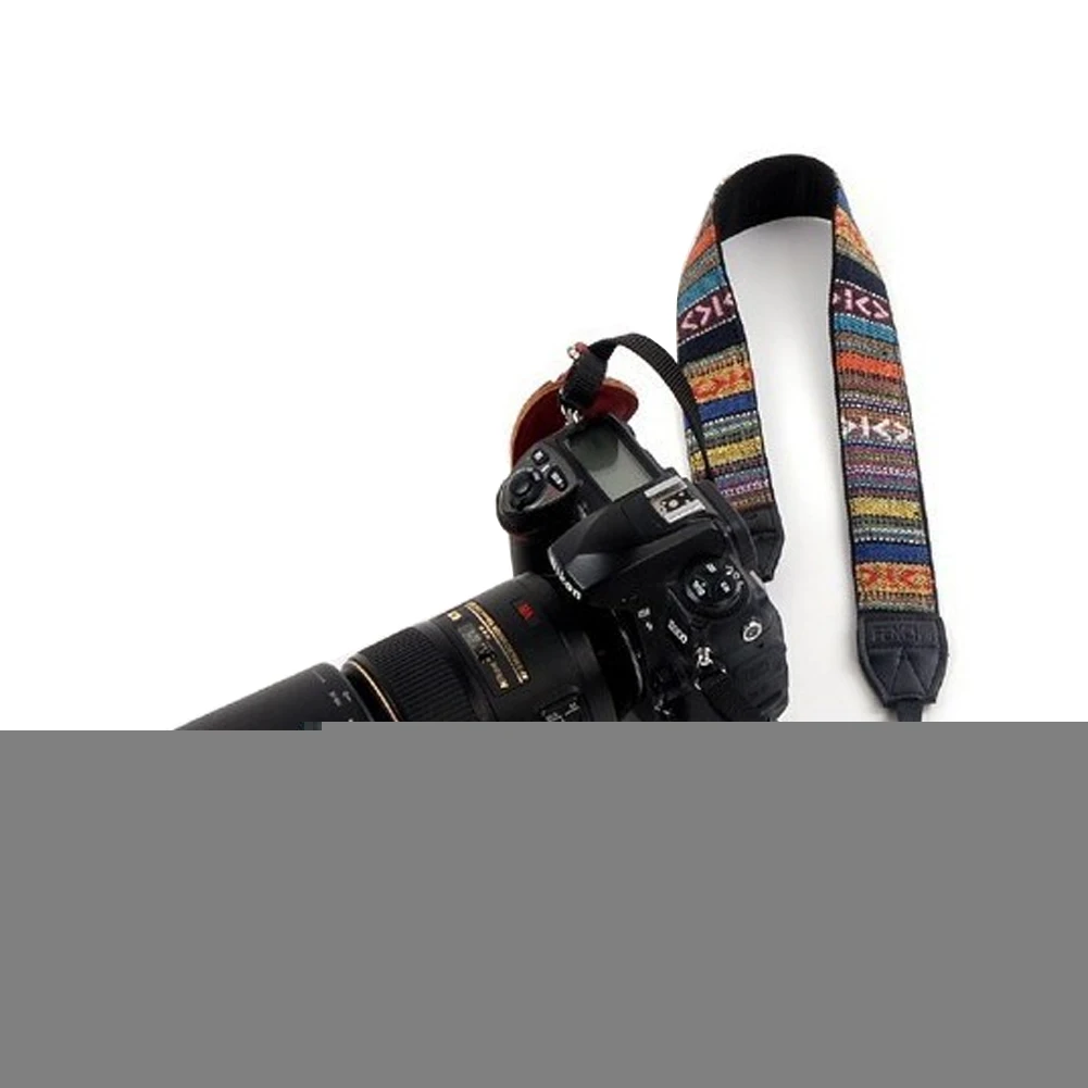 Подарочный ремешок для камеры, легко наносится, регулируемый, для DSLR, изысканный, этнический стиль, расширенный, для переноски, винтажный, мягкий, модный, Сменный ремень