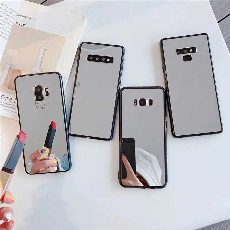 

S7 S8 S9 S10 Plus Luxury Mirror Phone Case for Samsung A70 A50 A30 A40 Etui for Galaxy A6 Plus Note 8 9 Coque Fashion Back Cover