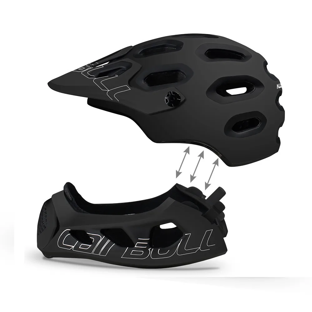 CAIRBULL Mountain Bicycle Helmet Man Full Covered MTB Down Hill Full Face Helmet Inte-Molded TRAIL BMX Cycling Helmet Ultralight