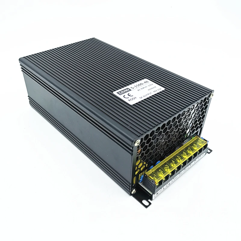 1500W импульсный источник питания светодиодного табло AC-DC импульсный источник питания, выход 12V 15V 24V 36V 48V с алюминиевой крышкой, 50В 60В 72В 80 dc-двигатель, напряжение 90 V источник питания постоянного тока