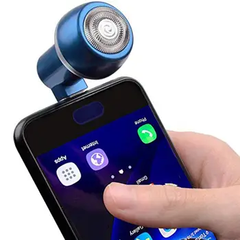 

Portable Magnetic Mobile Phone Shaver Professional Waterproof Hair Trimmer USB Mini Beard Trimmer Hair Clipper For Android IOS