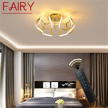 Plafonnier Led féerique avec télécommande, 3 couleurs, luminosité réglable, intensité réglable, luminaire décoratif de plafond, idéal pour un salon ou une chambre à coucher