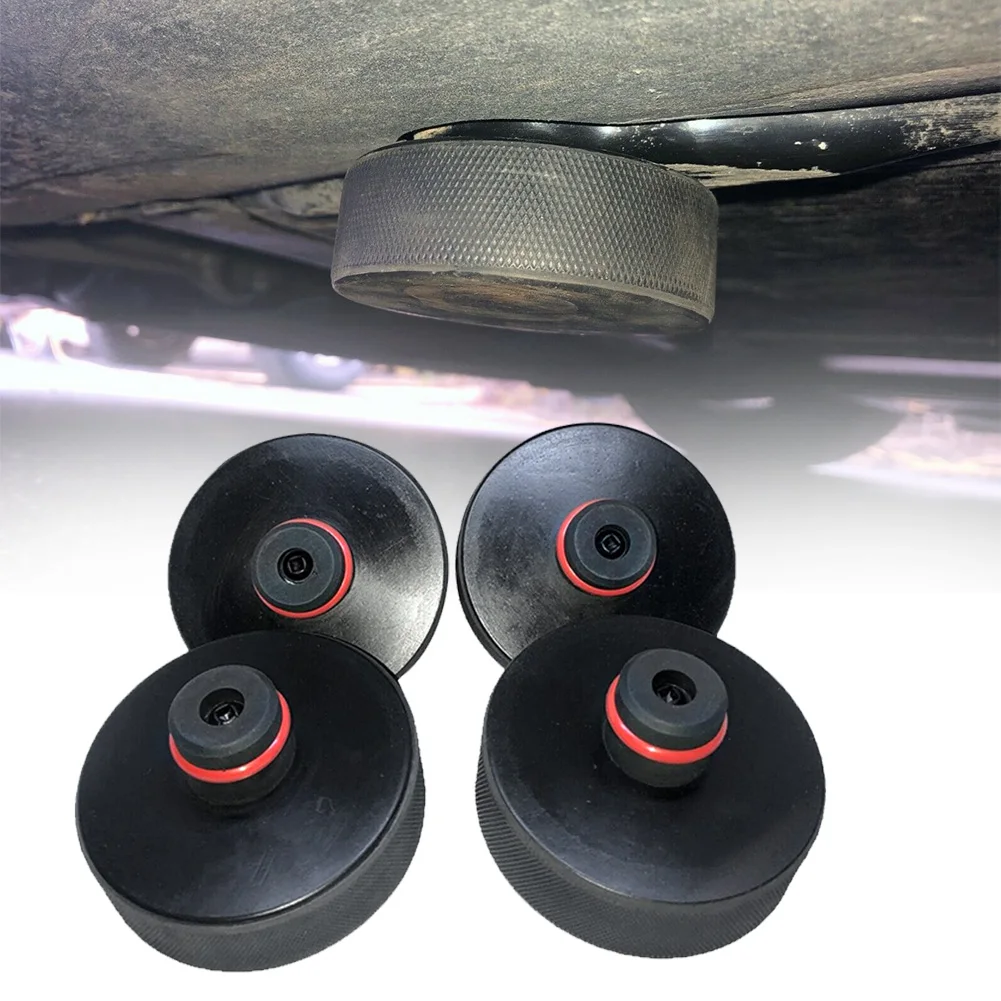 buy 4pcs Rubber Adapter Tool Vehicle Protect Car Jack Pad Raising Pinch Weld Support Guard Lift Point Flexible For Tesla Model 3 X S