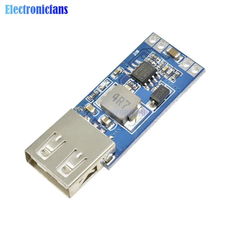 USB понижающий модуль питания DC 9 В/12 В/24 В до 5 2 А точное зарядное устройство для