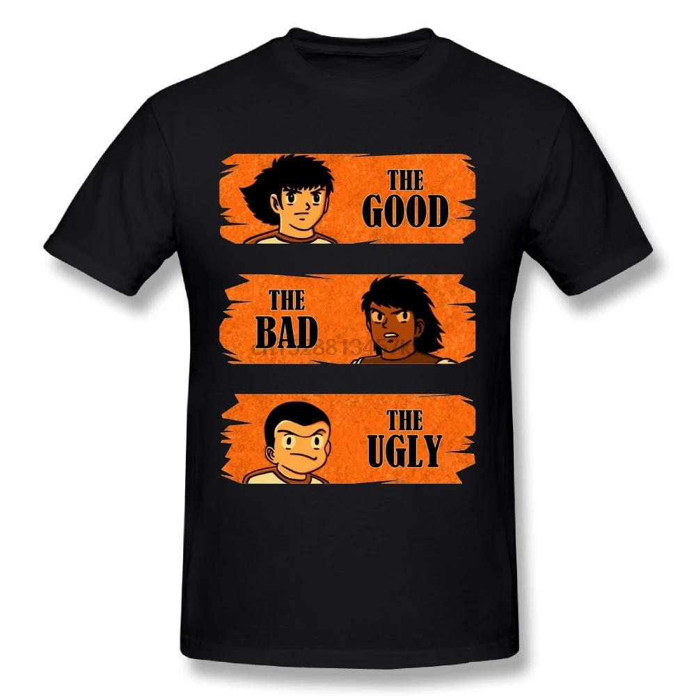 100% Cotton Captain Tsubasa T Shirt Man Round Neck Design Tee Shirts |