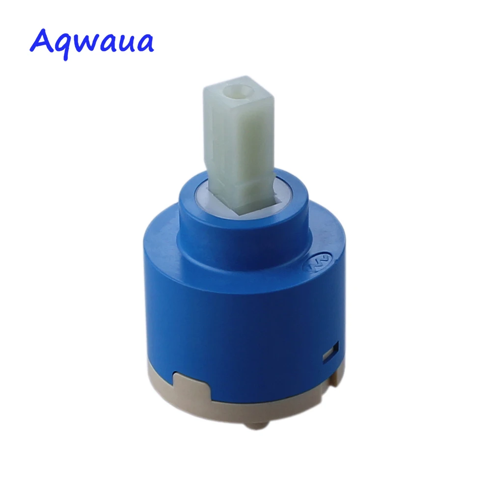 Aqwaua Faucet Valve Core 40mm Standard Ceramic Cartridge without Distributor with Filter Faucet Cartridge Replacement Part