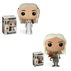 FUNKO поп Игра Престолов Дейенерис Таргариен Виниловая фигурка аниме модель Коллекция игрушки для детей подарки на день рождения