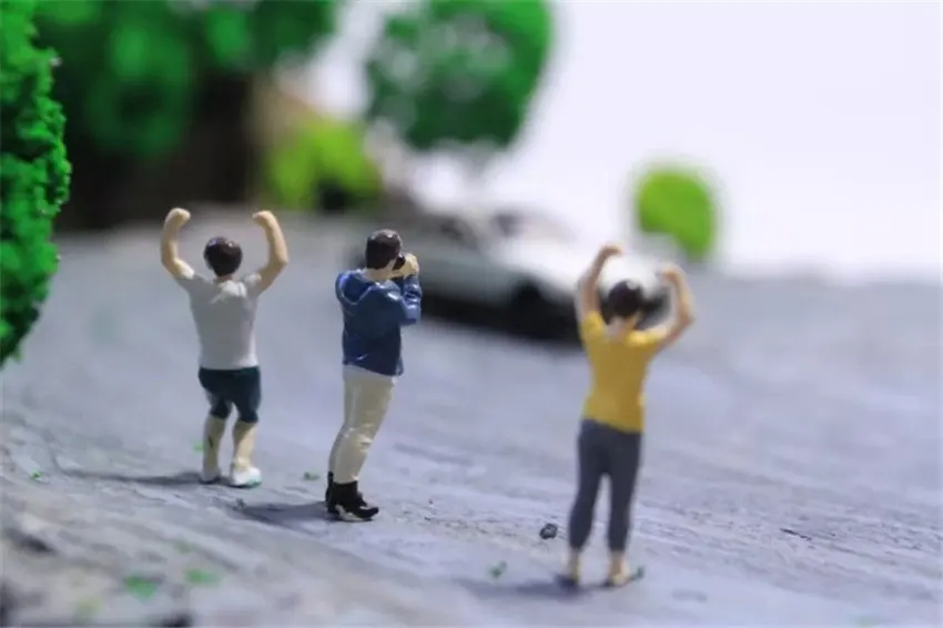 1: 64 масштаб стадион сцена Diorama гоночные фигурки фотографировать Веселые куклы